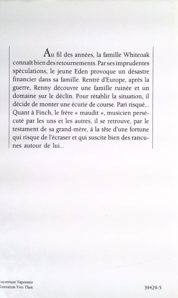 Livre L'héritage des Whiteoak - Les frères Whiteoak - Jalna - Les Whiteoak de Jalna - Mazo de la ...