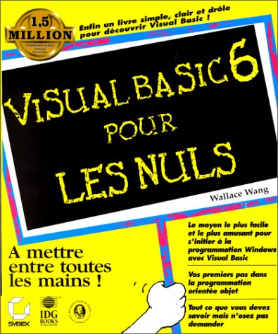 Livre Visualbasic 6 pour les nuls (Livre d'occasion) - ISBN 2736130952