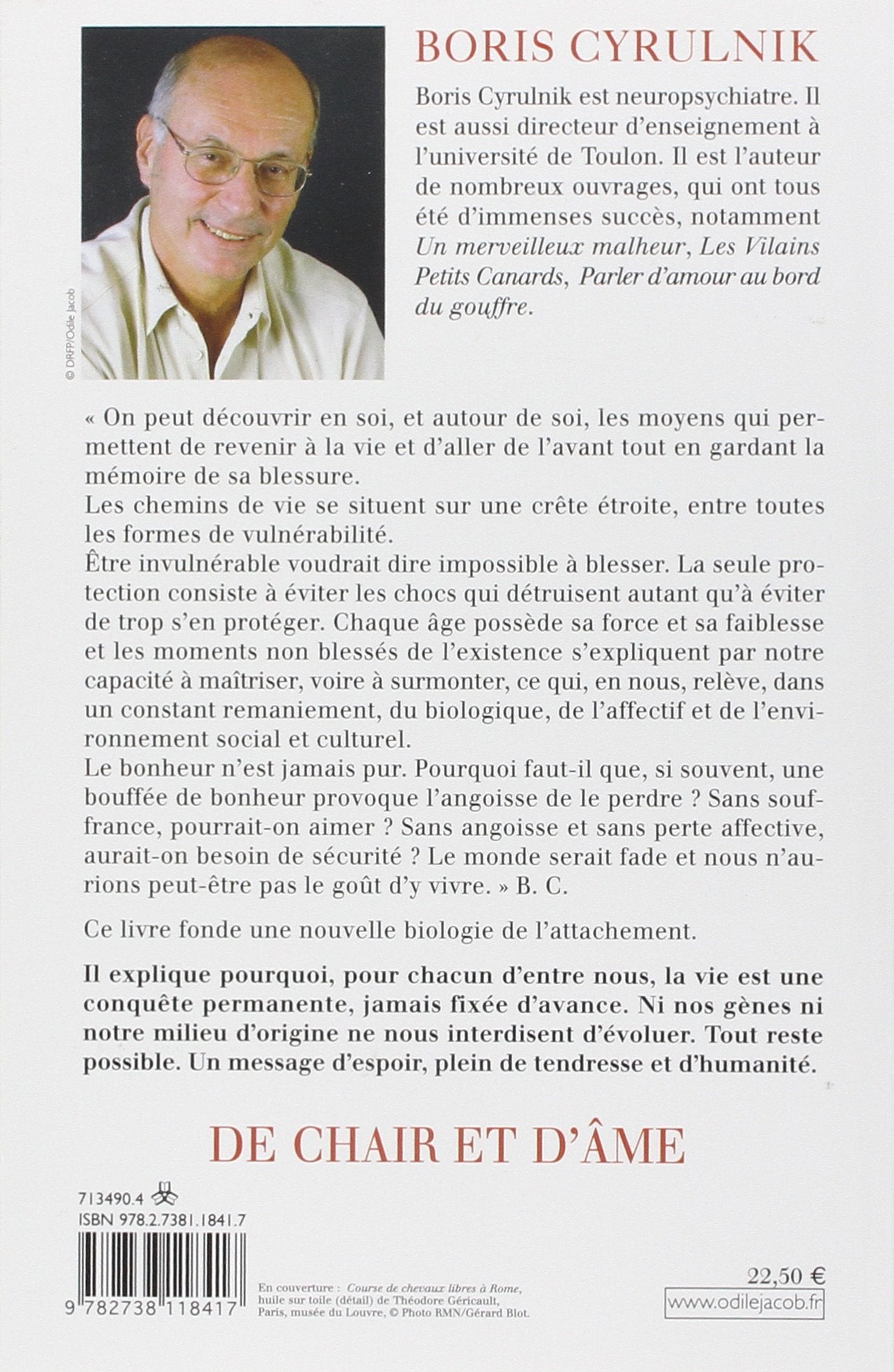 Livre De chair et d'âme - Boris Cyrulnik (Livre d'occasion) - ISBN 2738118410