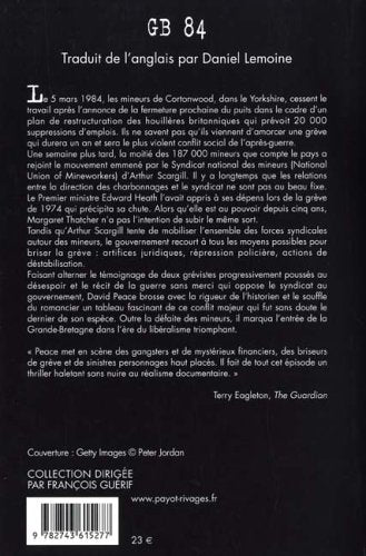 Livre GB 84 - David Peace (Livre d'occasion) - ISBN 2743615273