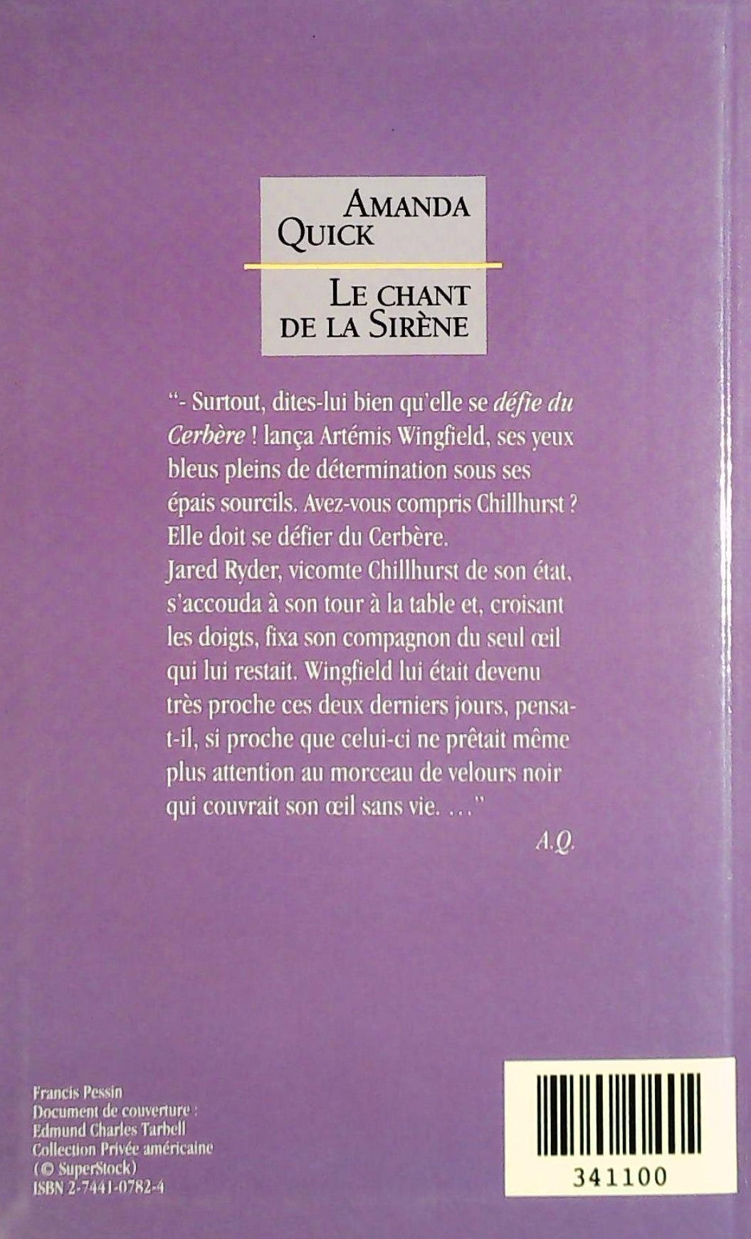 Livre Le chant de la sirène - Amanda Quick (Livre d'occasion) - ISBN 2744107824