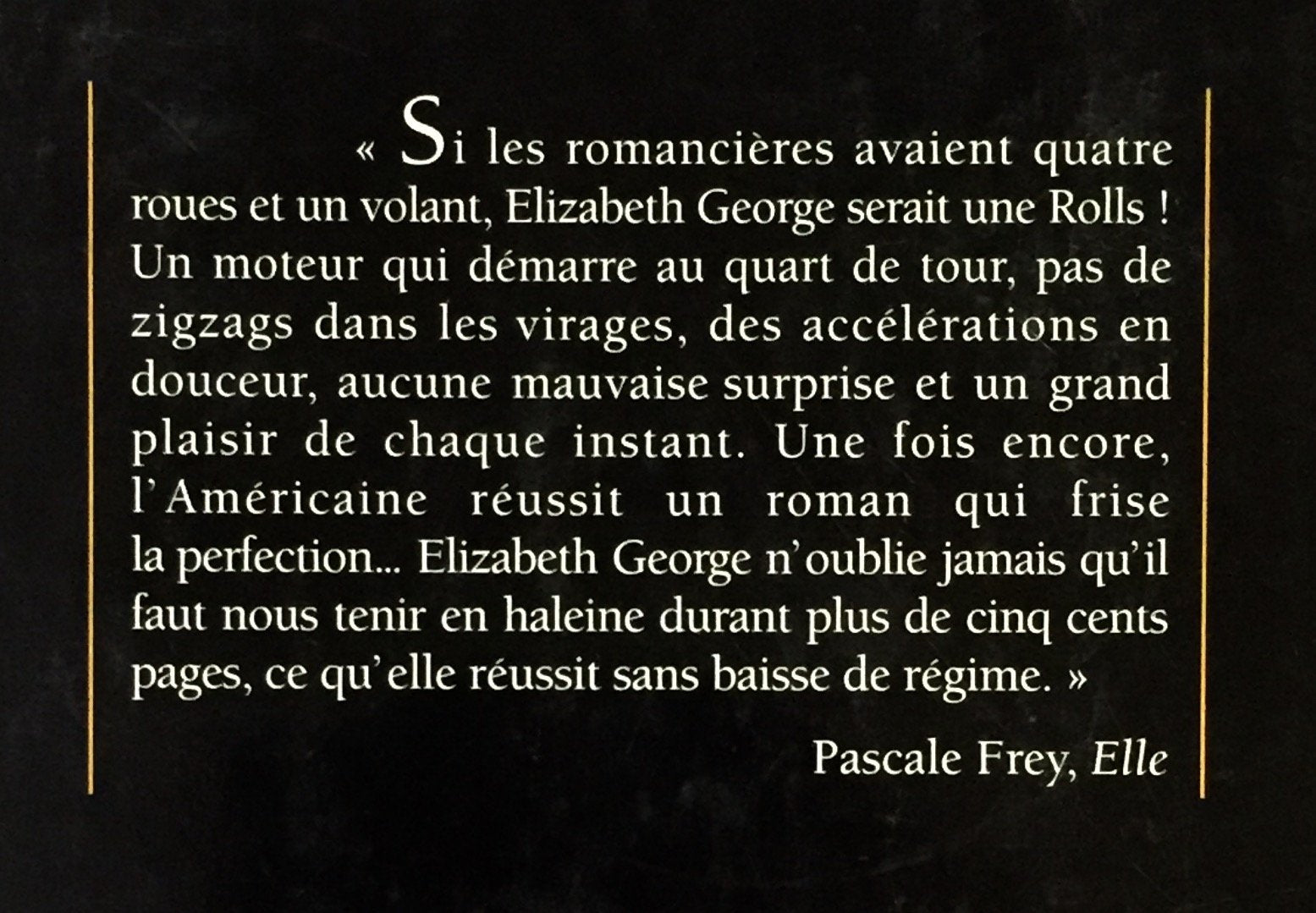 La meurtre de la falaise (Elizabeth George)
