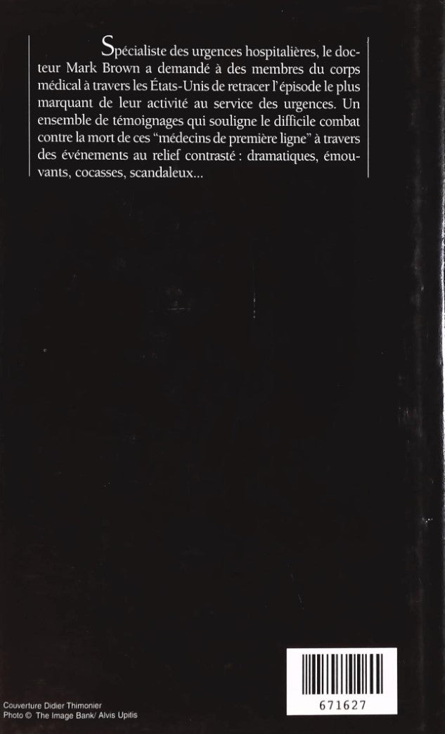 Livre Soirs d'urgences - Dr Mark Brown (Livre d'occasion) - ISBN 2744126128