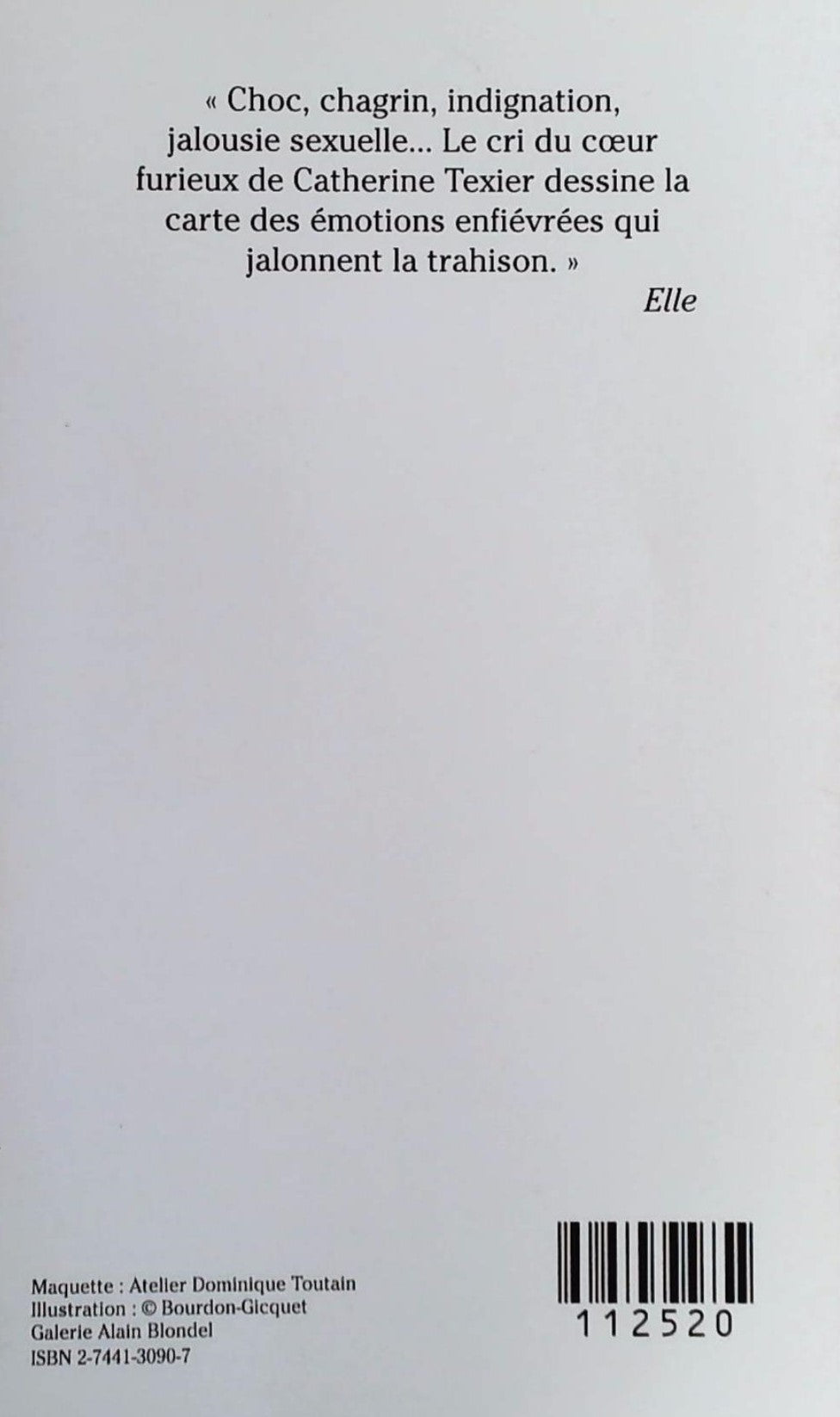 Livre Les draps neufs - Catherine Texier (Livre d'occasion) - ISBN 2744130907