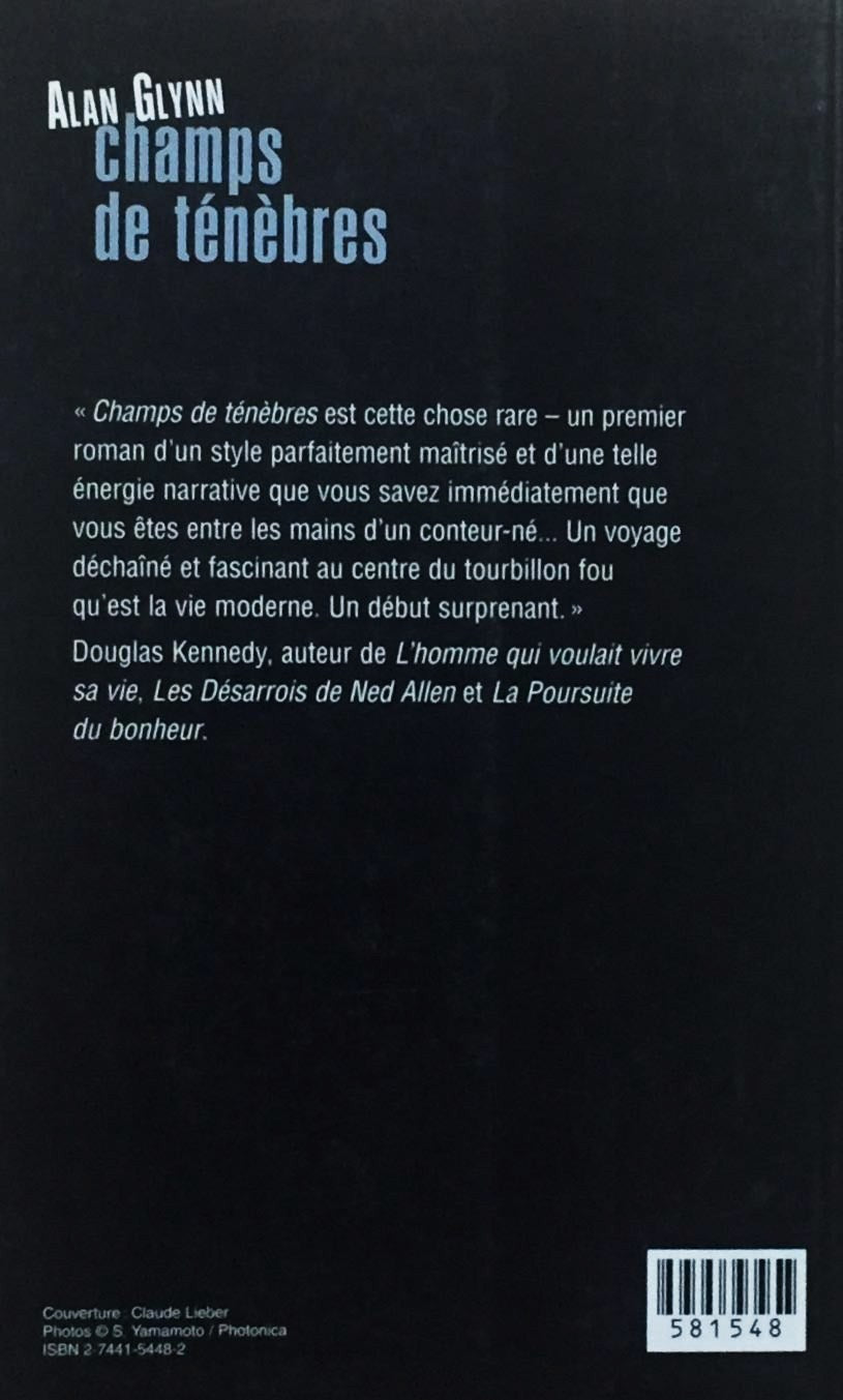 Livre Champs de ténèbres - Alan Glynn (Livre d'occasion) - ISBN 2744154482