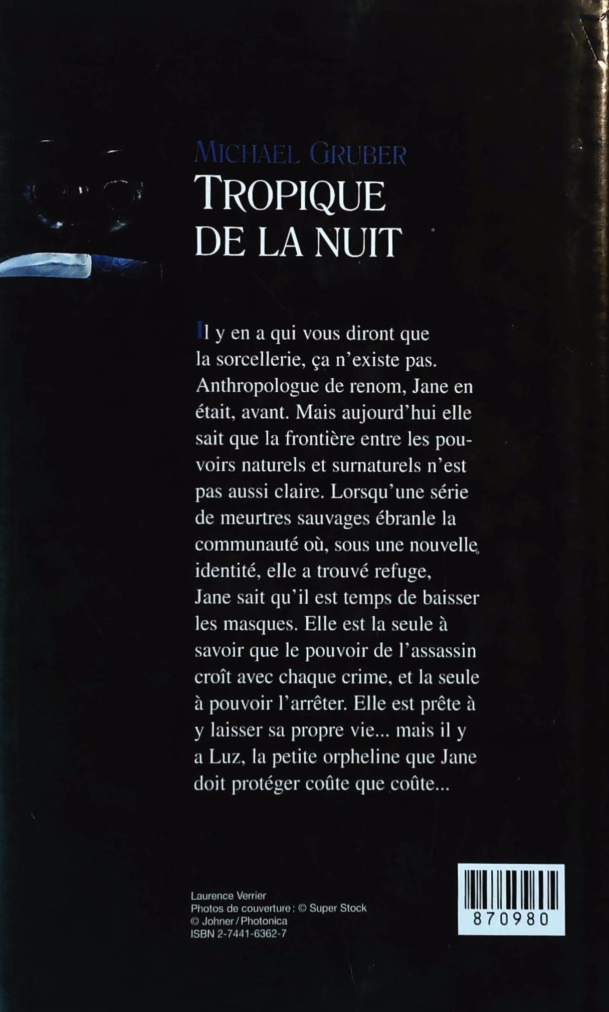 Livre Tropique de la nuit - Michael Gruber (Livre d'occasion) - ISBN 2744163627