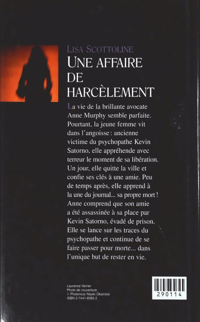 Livre Une affaire de harcèlement - Lisa Scottoline (Livre d'occasion) - ISBN 2744183822