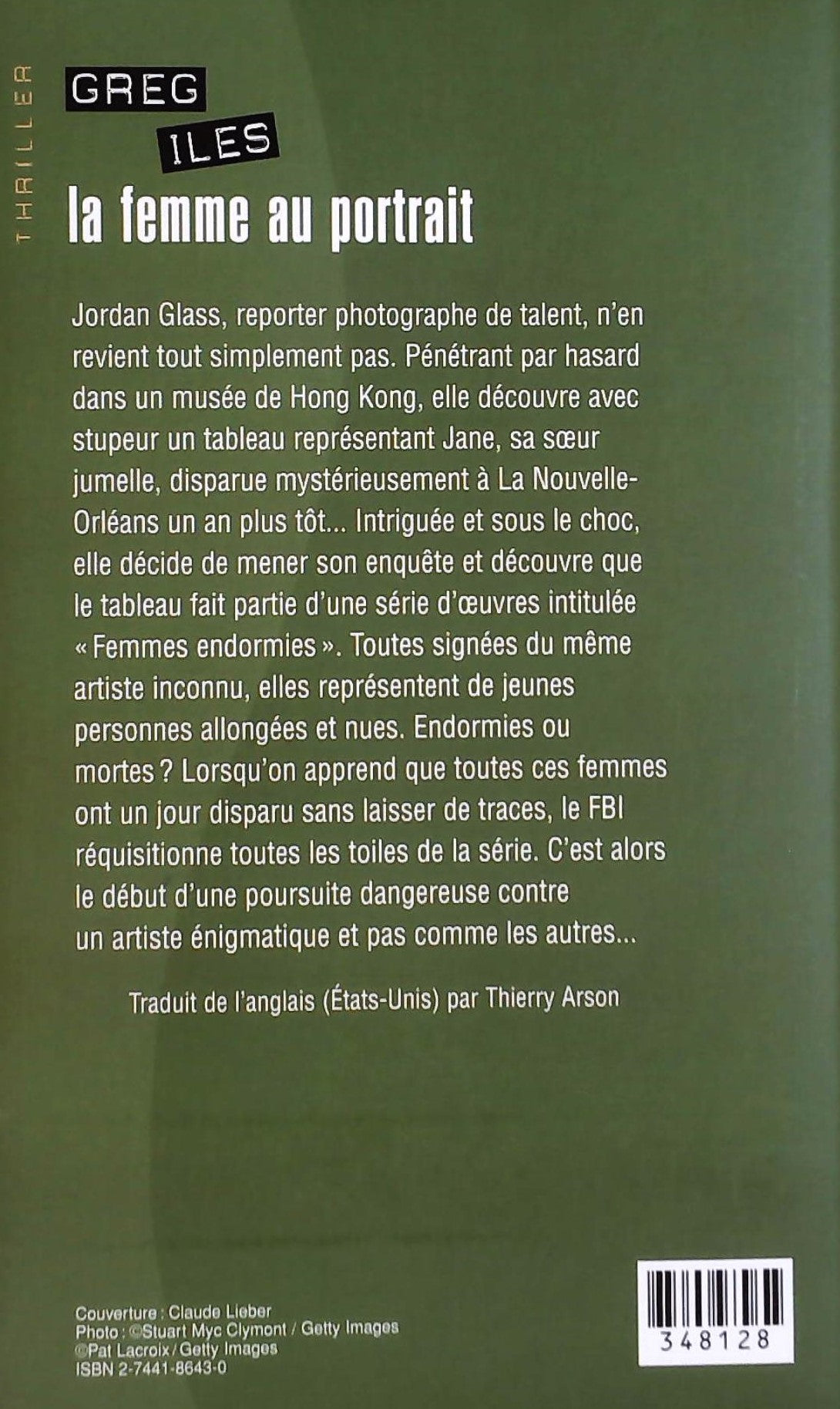 Livre La femme au portrait - Greg Iles (Livre d'occasion) - ISBN 2744186430