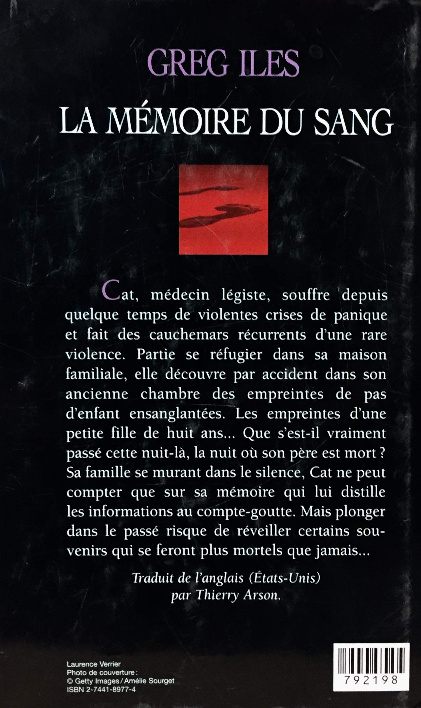 Livre La mémoire du sang - Greg Iles (Livre d'occasion) - ISBN 2744189774