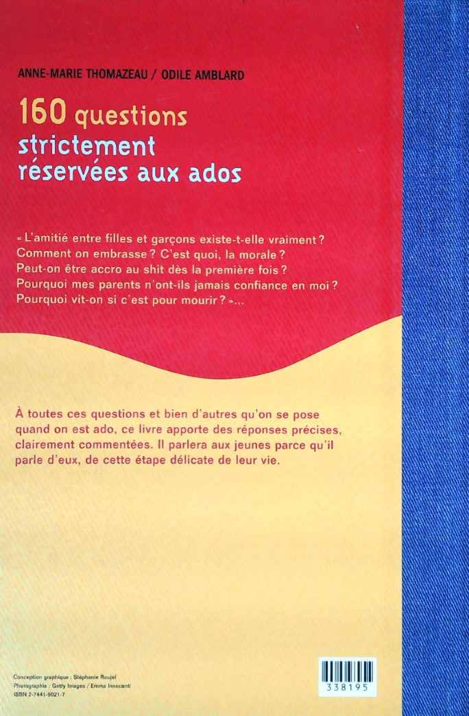 160 questions strictement réservées aux ados (Odile Amblard)