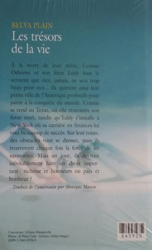 Livre Les trésors de la vie - Belva Plain (Livre d'occasion) - ISBN 2744192589