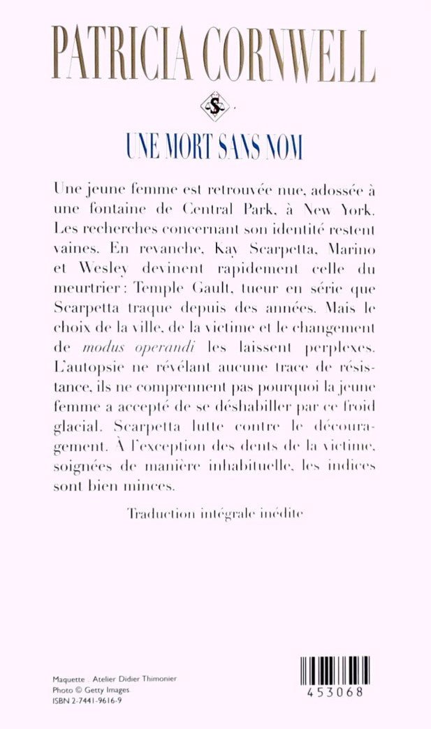 Une mort sans nom (Patricia Cornwell)