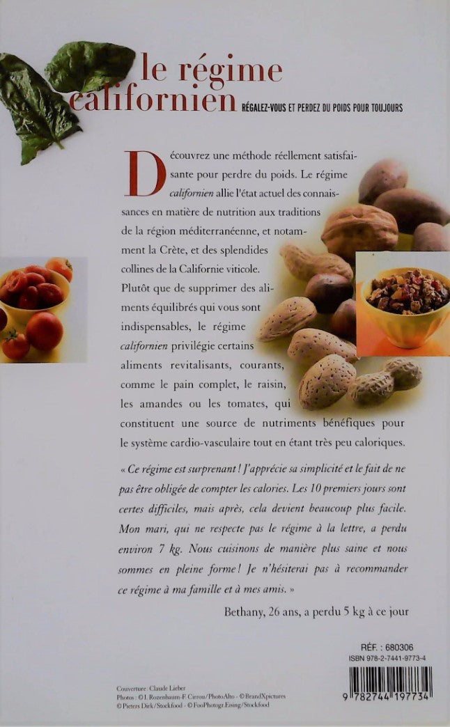 Livre Le régime californien (Connie Guttersen) (Livre neuf) - ISBN 2744197734