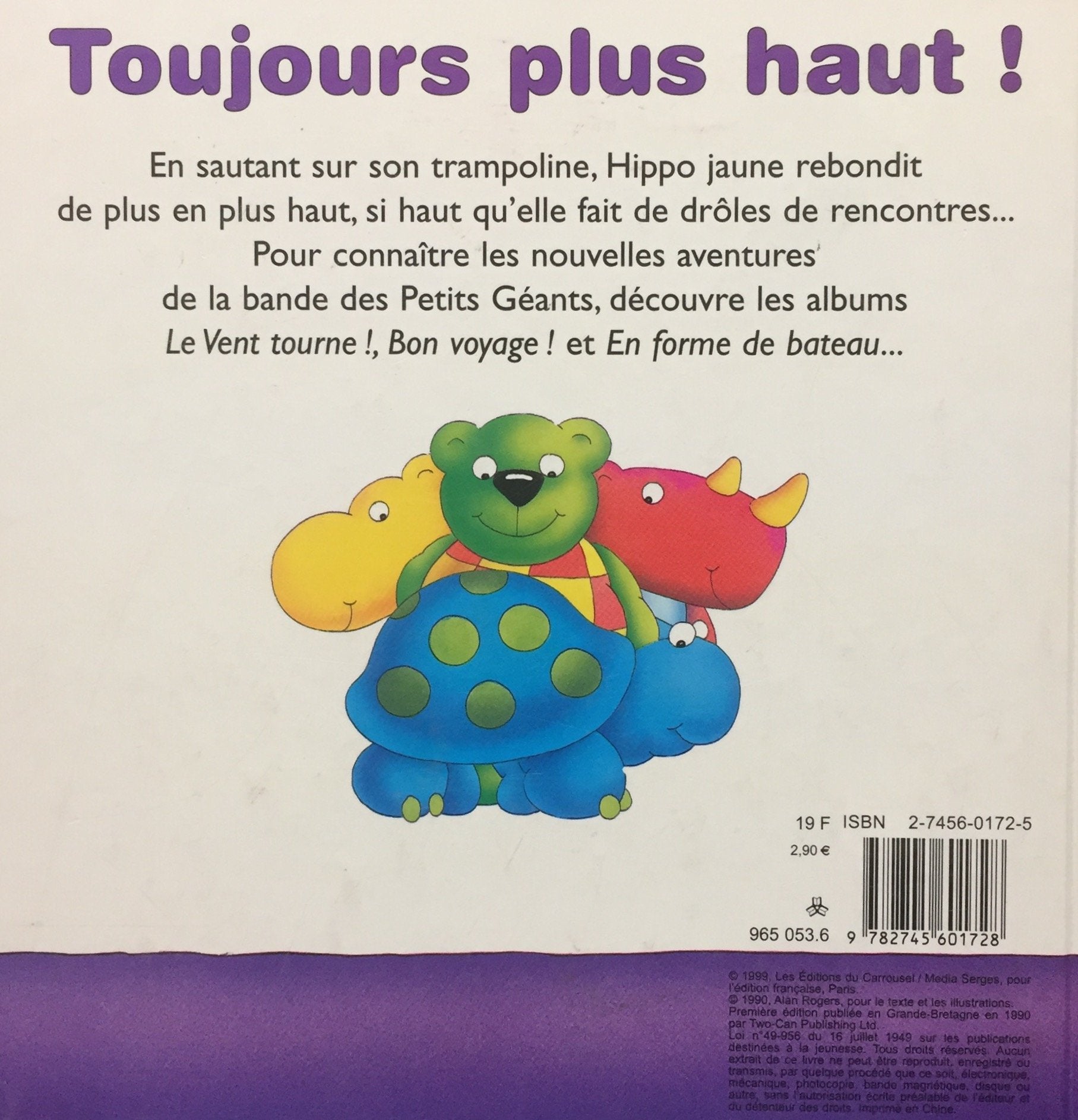 Livre Toujours plus haut ! - Alan Rogers (Livre d'occasion) - ISBN 2745601725