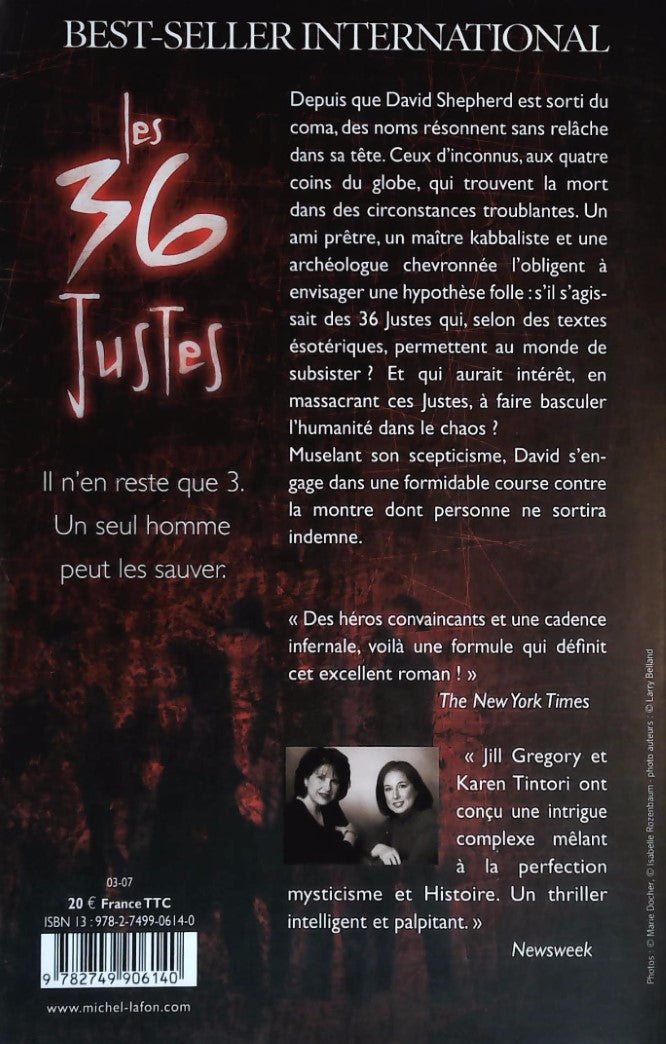 Livre Les 36 justes - Karen Tintoril (Livre d'occasion) - ISBN 2749906148