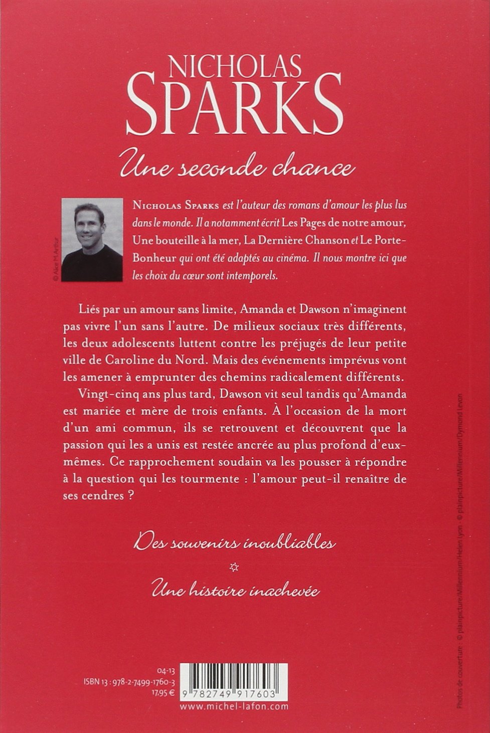 Livre Une seconde chance (Nicholas Sparks) (Livre d'occasion) - ISBN 2749917603