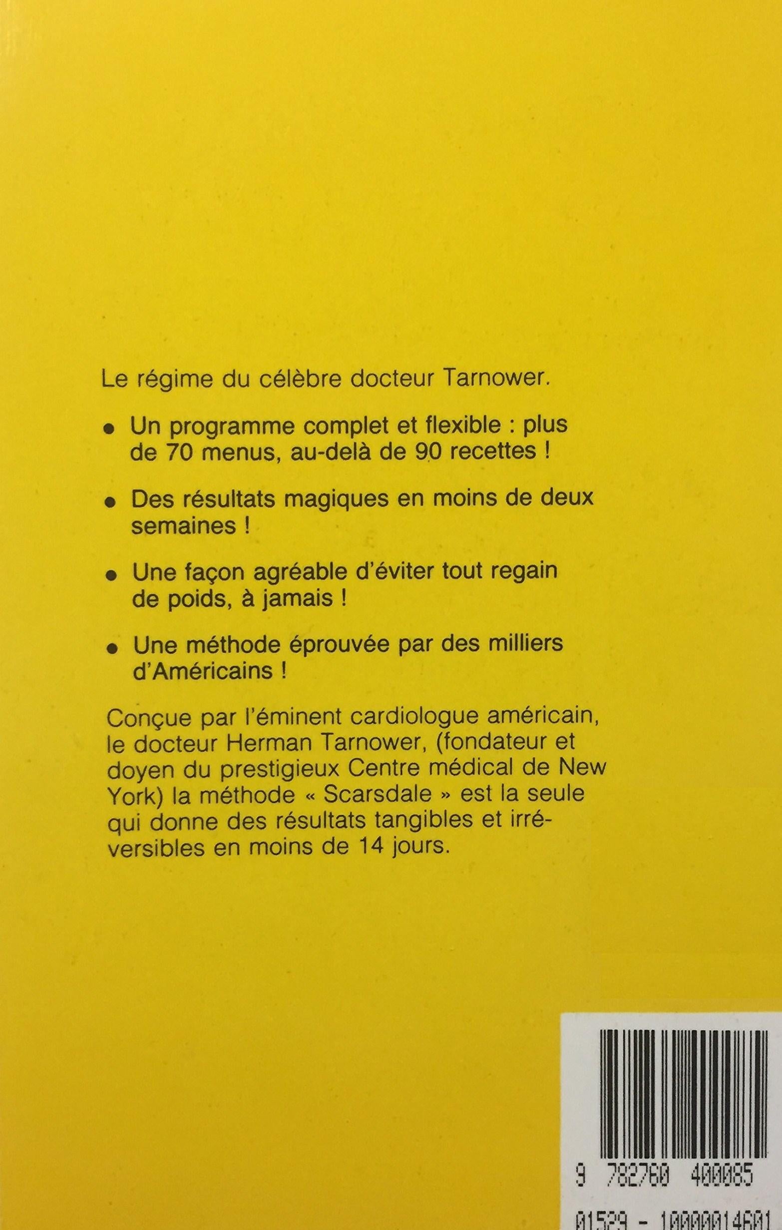 Livre Scarsdale : Le régime médical infaillible (Dr Hermann Tarnower) (Livre d'occasion) - ISBN...