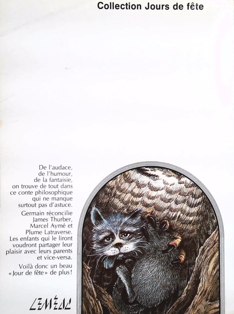 Livre Un minou fait comme un rat - Georges-Hébert Germain (Livre d'occasion) - ISBN 2760998401