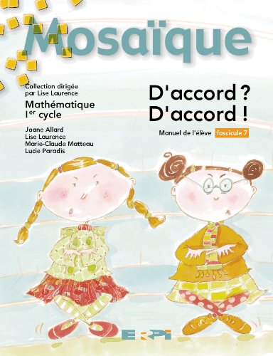 Livre D'accord? D'accord!! - Mathématique 1er cycle (manuel de l'élève) (Livre d'occasion) - ISBN...