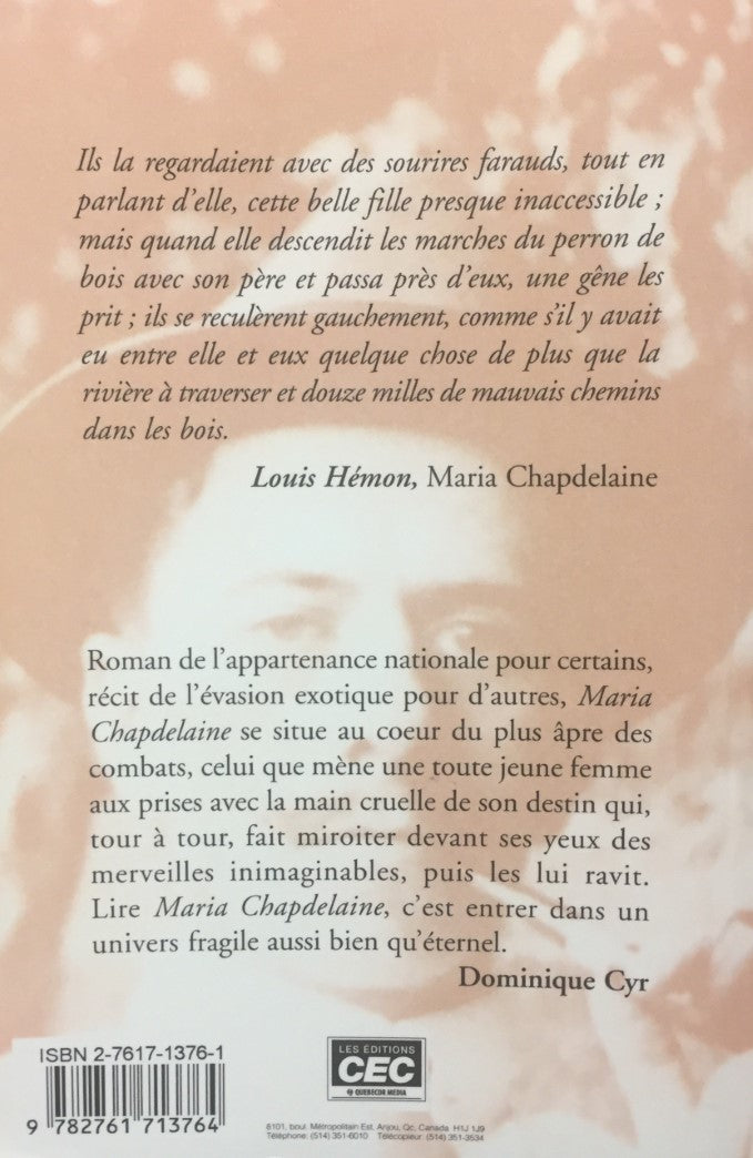 Livre Grands textes : Maria Chapdelaine : Récit du Canada français (Louis Hémon) (Livre...