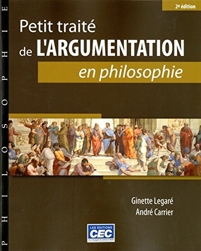 Livre Petit traité de l'argumentation en philosophie - Ginette Legaré (Livre d'occasion) - ISBN 2...