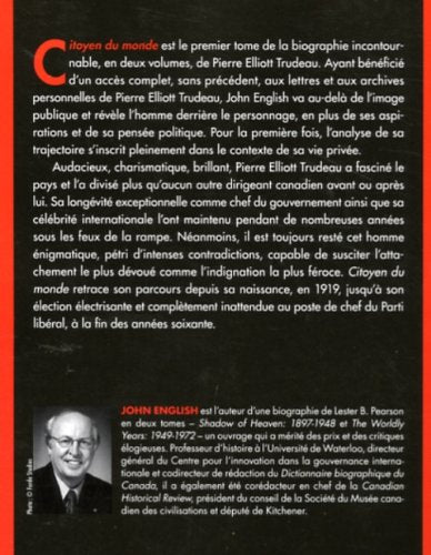 Livre Trudeau : citoyen du monde tome 1 : 1919-1968 - John English (Livre d'occasion) - ISBN 2761...