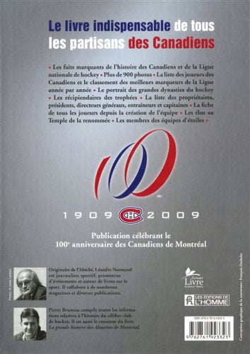 Livre L'édition 100e anniversaire de la glorieuse histoire des Canadiens - Léandre Normand (Livre...