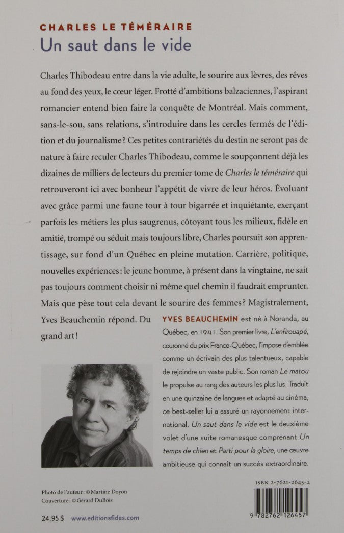 Livre Charles le téméraire # 2 : Un saut dans le vide (Yves Beauchemin) (Livre d'occasion) -...