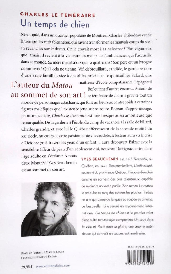 Charles le téméraire # 1 : Un temps de chien (Yves Beauchemin)