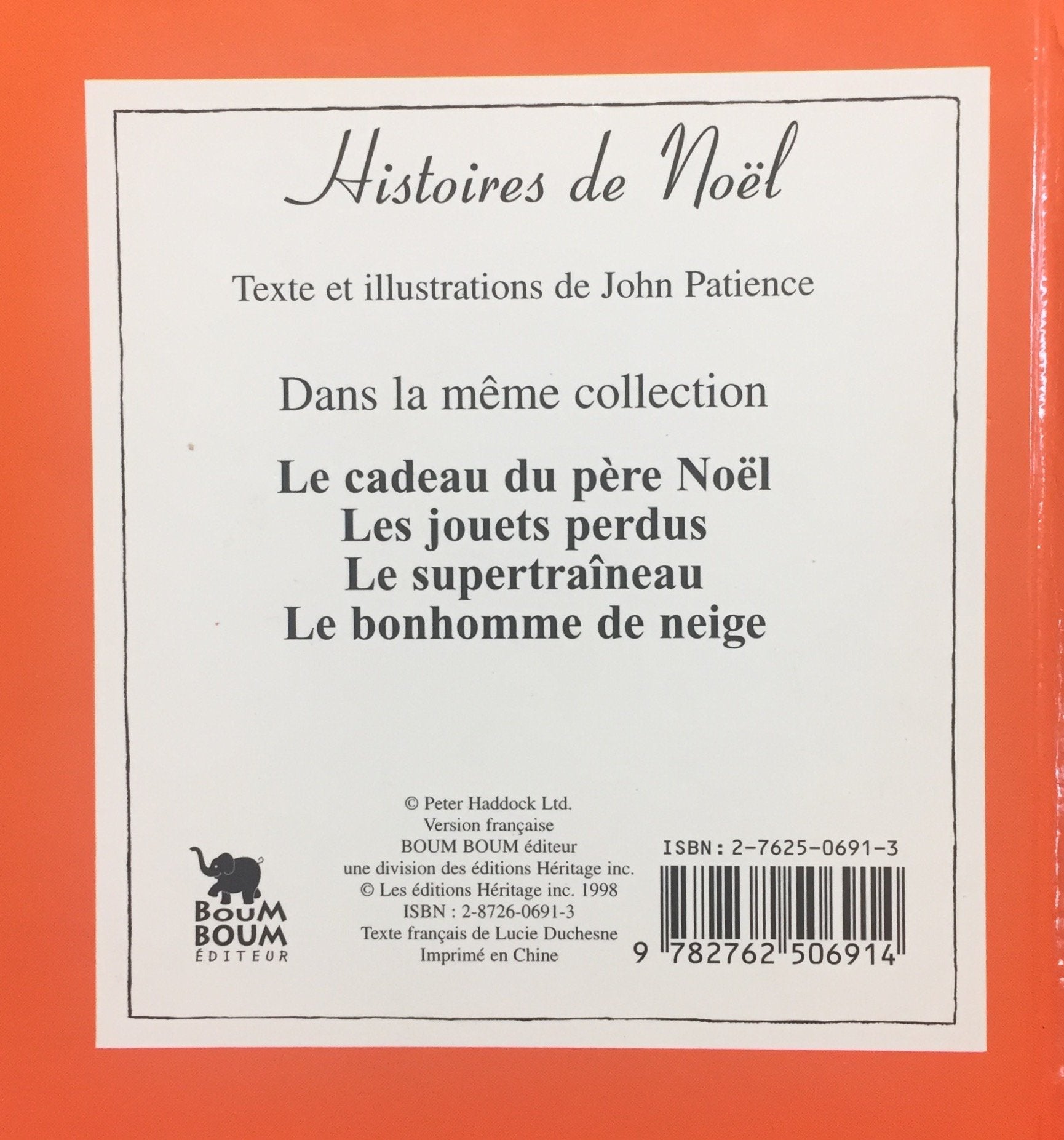 Livre La cadeau du Père-Noël - John Patience (Livre d'occasion) - ISBN 2762506913