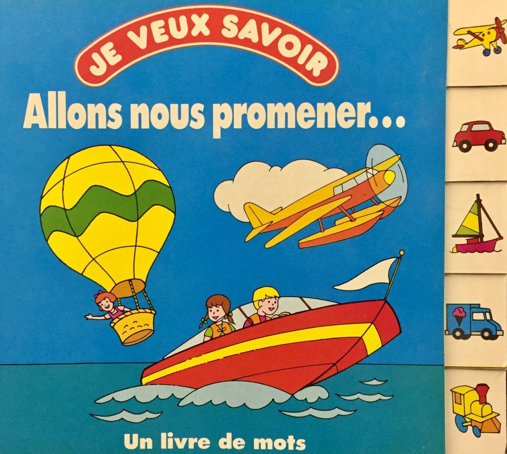 Livre Allons nous promener… : Un livre de mots (Livre d'occasion) - ISBN 2762548829