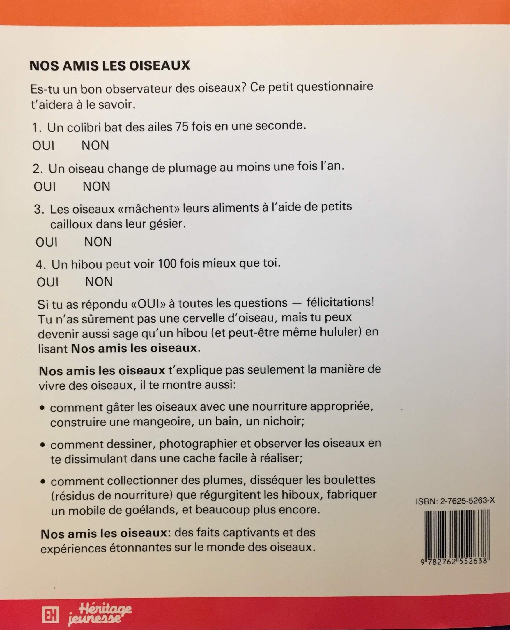 Livre Nos amis les oiseaux (Livre d'occasion) - ISBN 276255263X