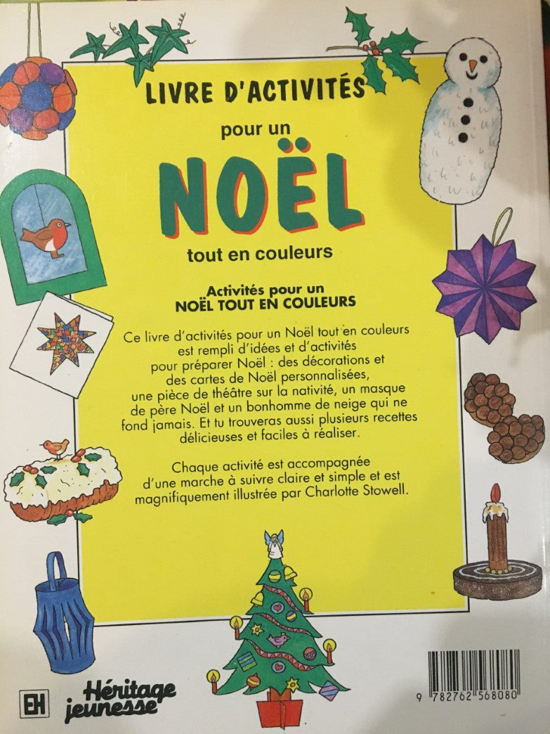 Livre Livre d'activités pour un Noël tout en couleurs (Livre d'occasion) - ISBN 2762568080