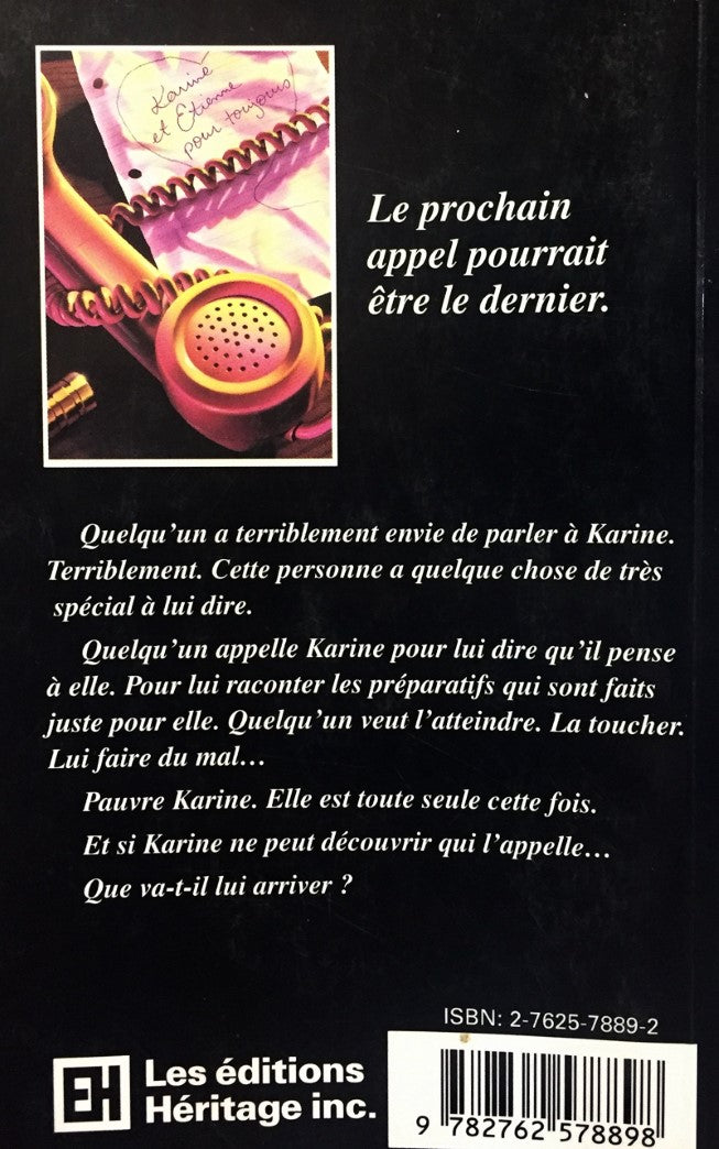 Livre Frissons # 42 : Appels anonymes (R.L. Stine) (Livre d'occasion) - ISBN 2762578892