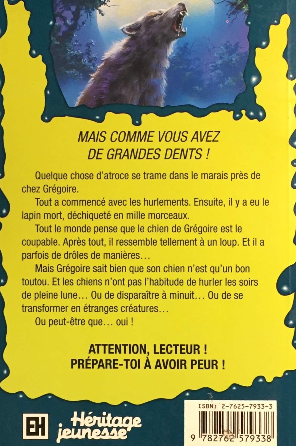 Livre Le loup-garou du marais - R.L. Stine (Livre d'occasion) - ISBN 2762579333