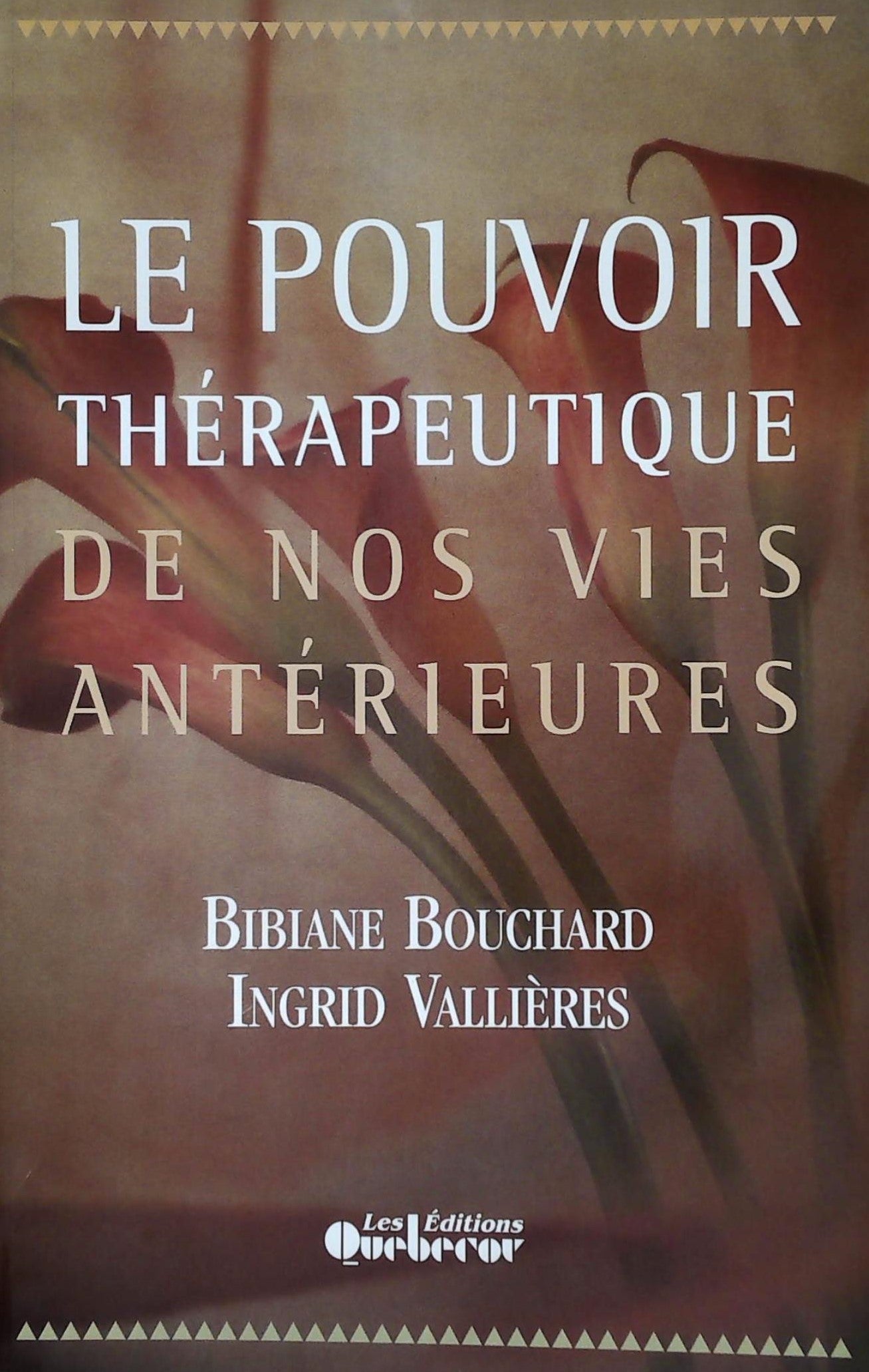 Livre Le pouvoir thérapeutique de nos vies antérieures - Bibiane Bouchard (Livre neuf) - ISBN 276...