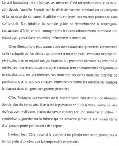 Livre Gilles Rhéaume, baroudeur de l'indépendance : Le vol d'un pays - Gilles Rhéaume (Livre neuf...