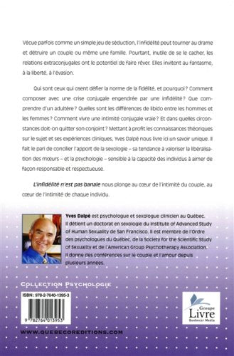 Livre L'infidélité n'est pas banale - Yves Dalpé (Livre d'occasion) - ISBN 2764013957