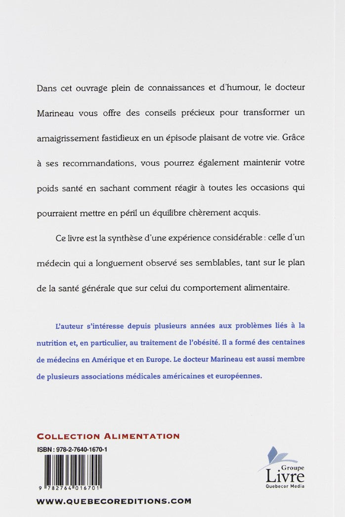 Livre 125 trucs pour maigrir et rester mince - Dr Jean-Marie Marineau (Livre neuf) - ISBN 2764016700