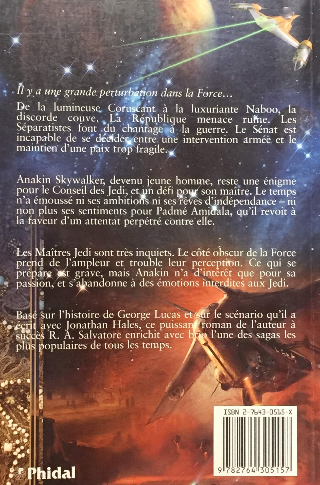 Livre L'attaque des clones - R.A. Salvatore (Livre d'occasion) - ISBN 276430515X