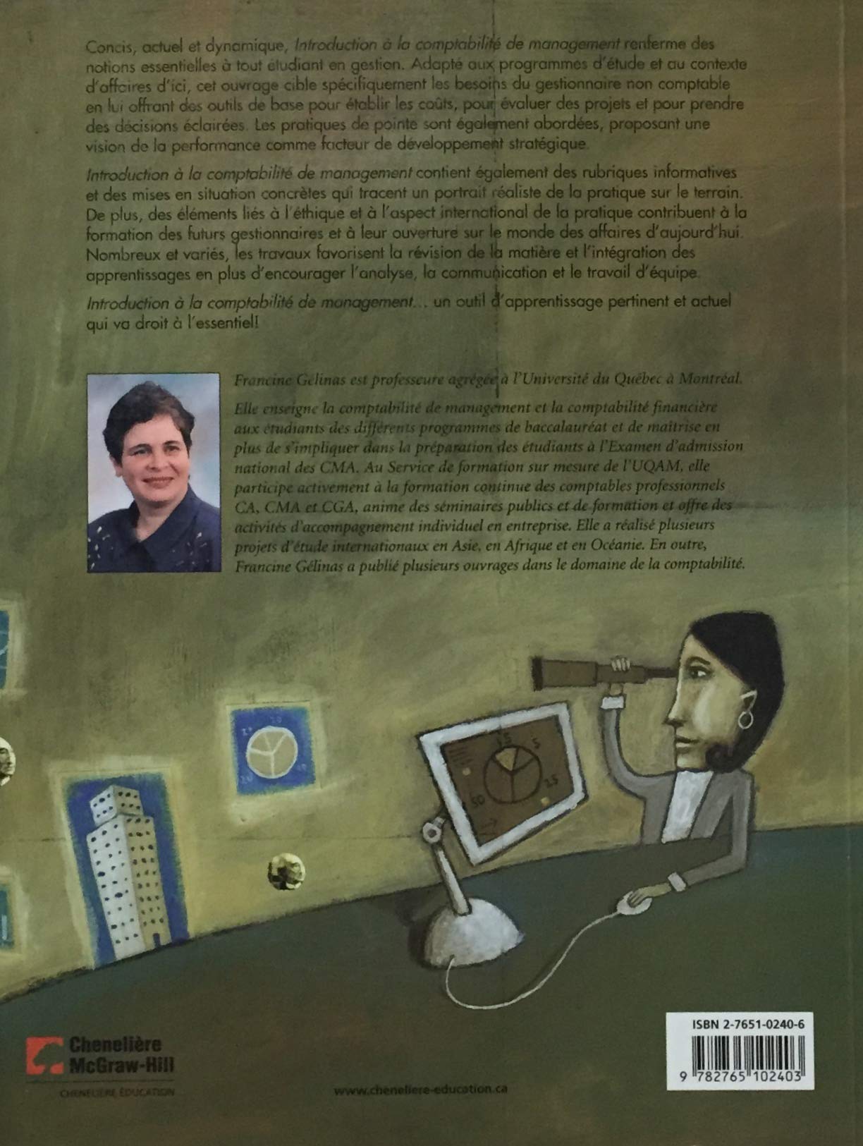 Livre Introduction à la comptabilité de management (Francine Gélinas) (Livre d'occasion) - ISBN...