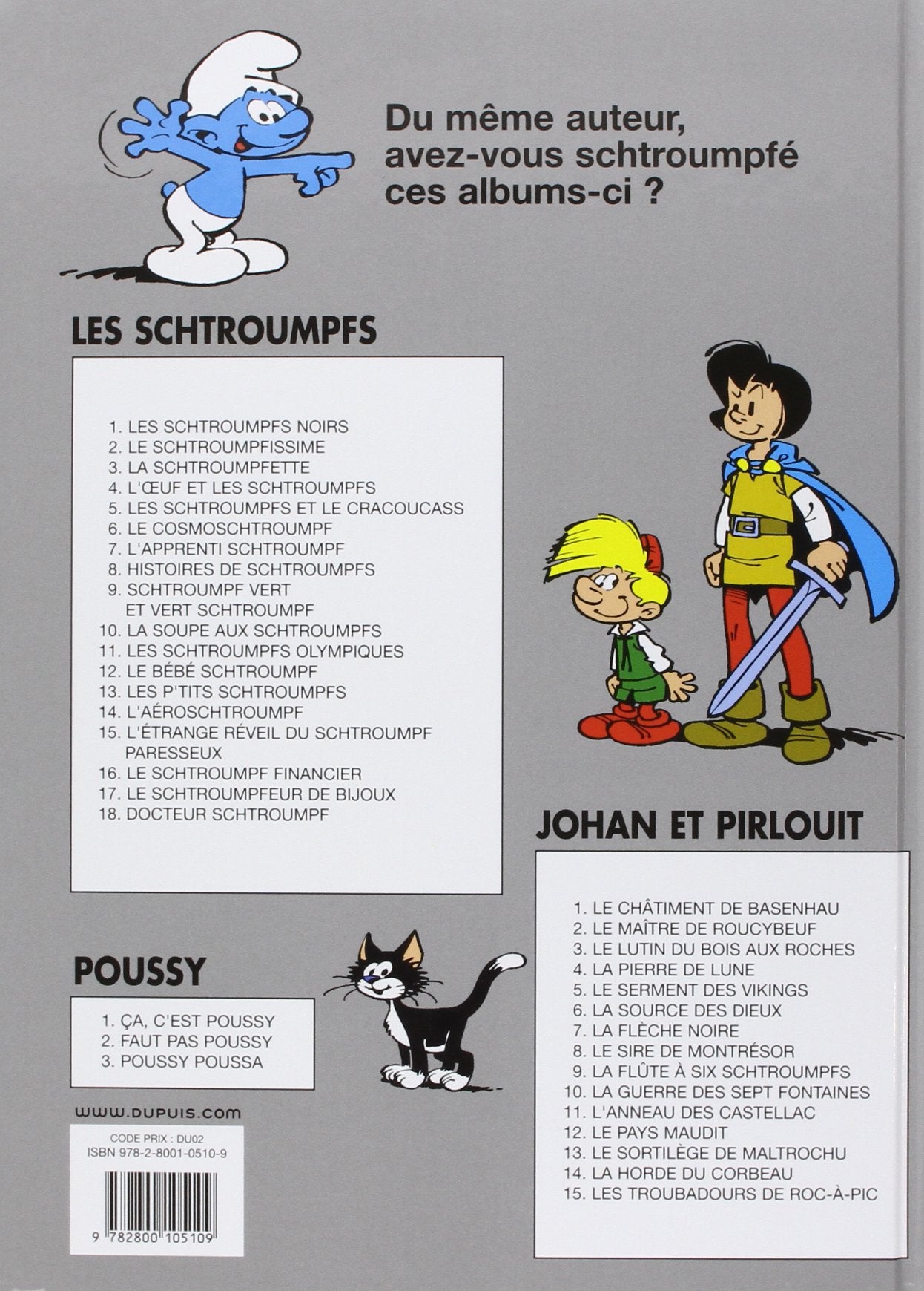 Livre La soupe aux Schtroumpfs - Peyo (Livre d'occasion) - ISBN 2800105100