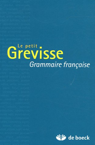 Livre Le petit Grévisse : Grammaire française (Livre d'occasion) - ISBN 2801113565