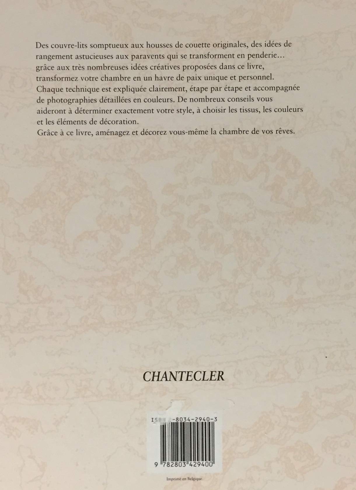 Livre La décoration et l'aménagement de votre chambre (Livre d'occasion) - ISBN 2803429403