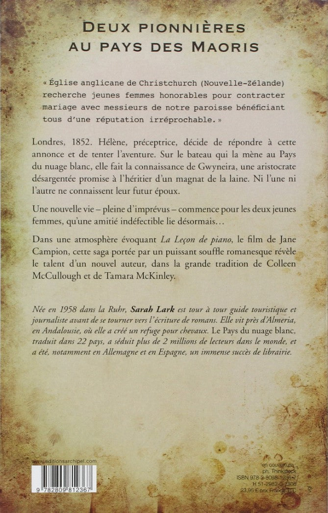 Livre Le pays du nuage blanc - Sarah Lark (Livre d'occasion) - ISBN 2809812365