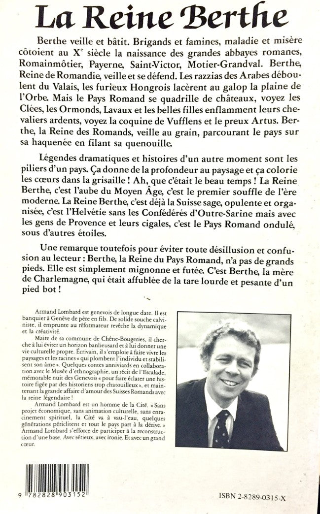 Livre La reine Berthe - Armand Lombard (Livre d'occasion) - ISBN 282890315X