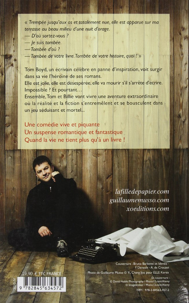 Livre La fille de papier (Guillaume Musso) (Livre d'occasion) - ISBN 2845634579