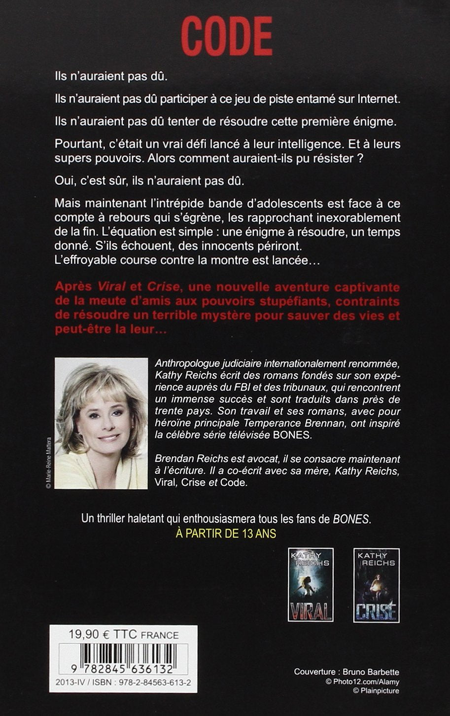 Livre Code - Kathy Reichs (Livre d'occasion) - ISBN 284563613X