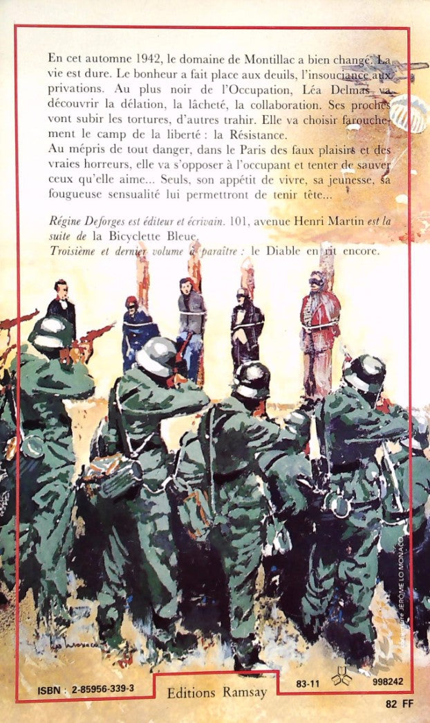Livre 101, avenue Henri-Martin 1942-1944 - Régine Degorges (Livre d'occasion) - ISBN 2859563393