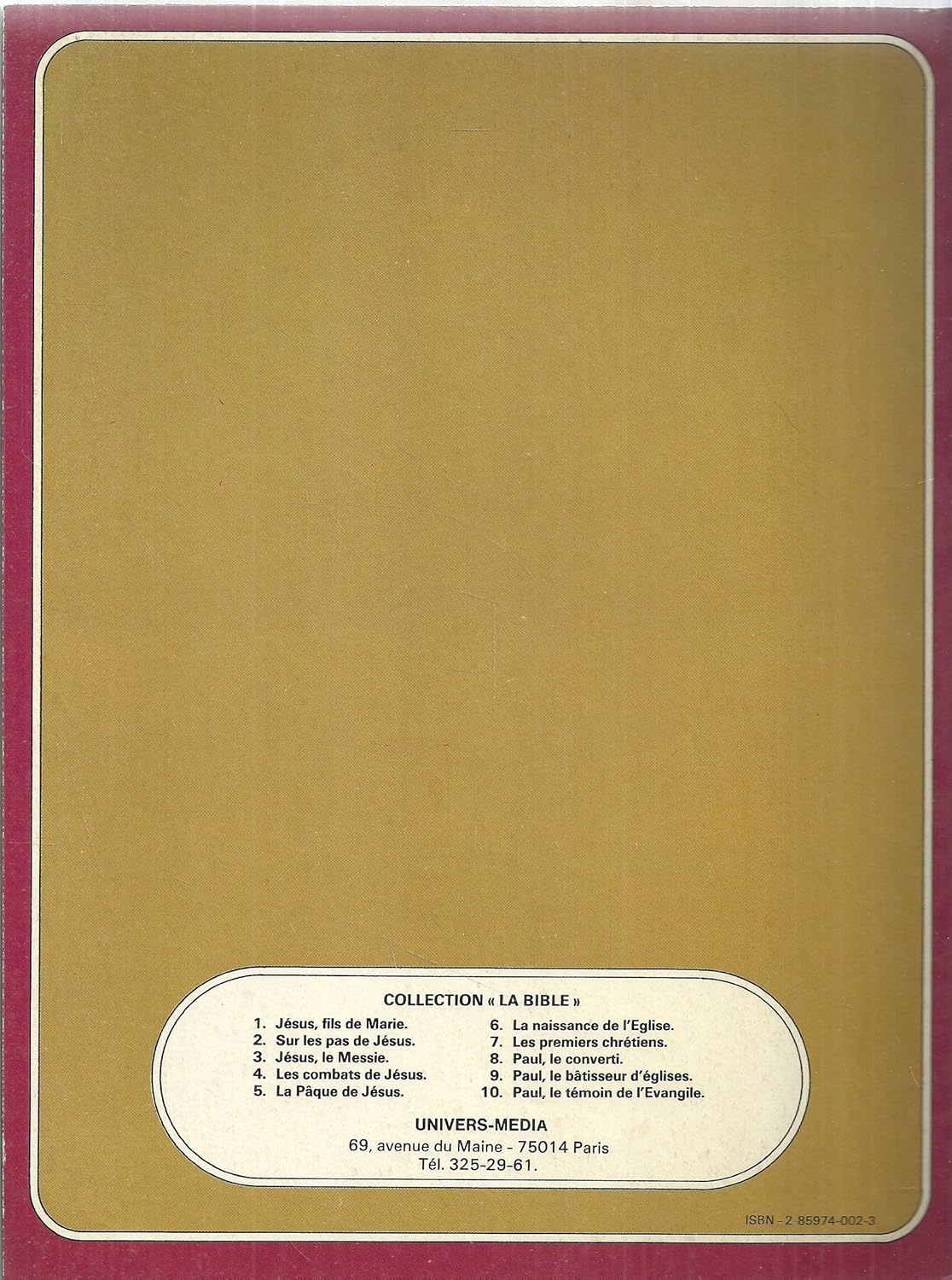 Livre Jésus, le Messie (Livre d'occasion) - ISBN 2859740023